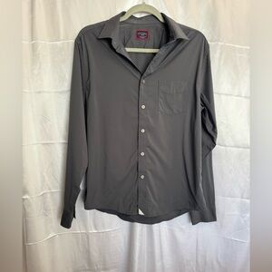 UNTUCKit Dark Gray Performance Gironde Shirt Size Medium